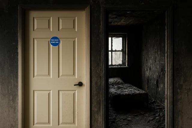 Comparison of Fire Door vs Standard Door After a Fire