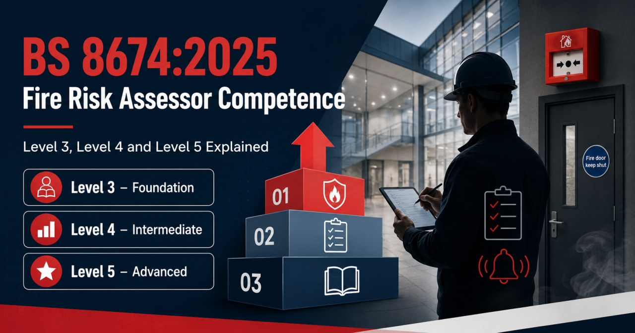 BS 8674:2025 Fire Risk Assessor Competence: Level 3, Level 4 and Level ...