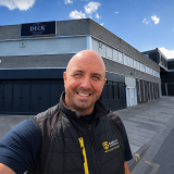 Safety Inspectors UK fire safety trainer outside The Deck Nightclub in Redcar after nightclub fire safety training